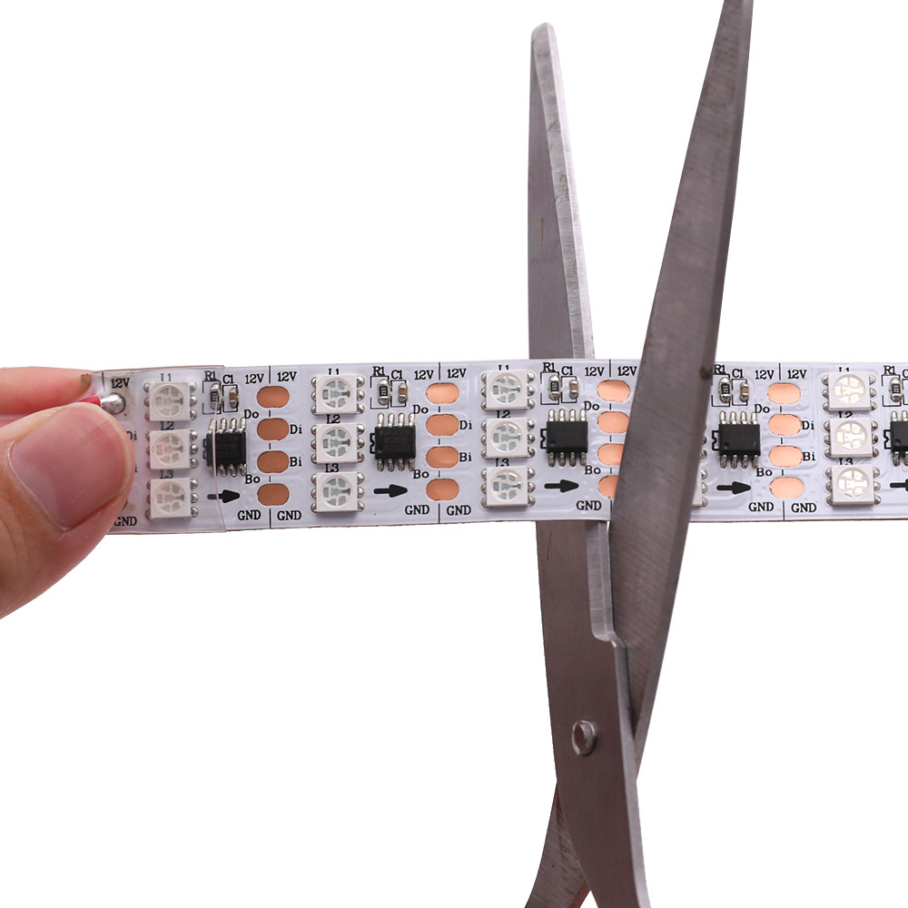 DC12V Triple Row WS2818 Breakpoint Resume High Density 16.4Ft 720LEDs Digital Addressable RGB LED Strip Light DC12V Triple Row WS2818 Breakpoint Resume High Density 16.4Ft 720LEDs Digital Addressable RGB LED Strip Light